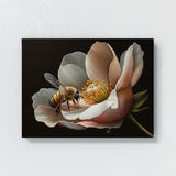 Bee Honeybee Flower Art 1 Wall Art