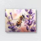 Bee Honeybee Lavender Flower 6 Wall Art