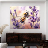 Bee Honeybee Lavender Flower 6 Wall Art