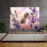 Bee Honeybee Lavender Flower 6 Wall Art