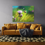 Bee Impressionism Flower 12 Wall Art