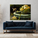 Bee Impressionism Flower 20 Wall Art