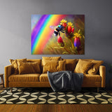 Bee Impressionism Rainbow 22 Wall Art