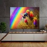 Bee Impressionism Rainbow 22 Wall Art