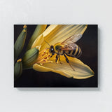 Bee Lily Watercolor 10 Wall Art