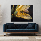 Bee Lily Watercolor 10 Wall Art