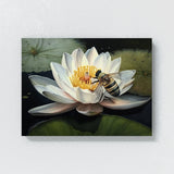 Bee Watercolor Lily 14 Wall Art