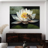 Bee Watercolor Lily 14 Wall Art