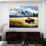 Bison Abstract 12 Wall Art