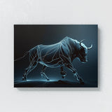 Bull Monochrome 24 Wall Art