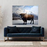 Bull Realistic Detailed 36 Wall Art