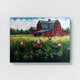 Chicken Colorful Hens 8 Wall Art