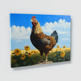 Chicken Realistic Brown 23 Wall Art