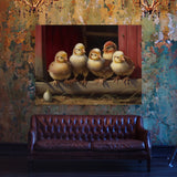 Chicken Realistic Hens In Barn 13 Wall Art
