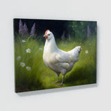 Chicken Realistic White 2 Wall Art