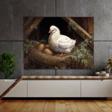 Chicken Realistic White Hen 7 Wall Art
