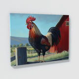 Chicken Vibrant Rooster Barn 1 Wall Art