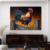 Chicken Vibrant Rooster Fence 10 Wall Art