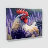 Chicken Vibrant Rooster Lavender 28 Wall Art