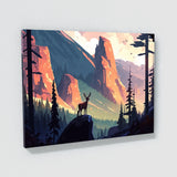 Deer Colorful Atmospheric 1 Wall Art