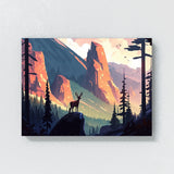 Deer Colorful Atmospheric 1 Wall Art