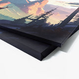 Deer Colorful Atmospheric 1 Wall Art