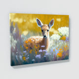 Deer Vibrant Fawn Meadow 26 Wall Art