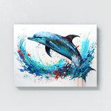 Dolphin Dynamic Freedom Joy 23 Wall Art