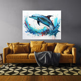 Dolphin Dynamic Freedom Joy 23 Wall Art