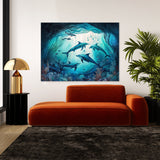 Dolphin Magical Underwater 15 Wall Art