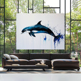 Dolphin Modern Minimalist 37 Wall Art