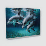 Dolphin Peaceful Family 13 Wall Art