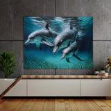 Dolphin Peaceful Family 13 Wall Art