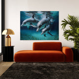 Dolphin Peaceful Family 13 Wall Art