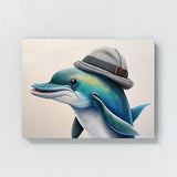 Dolphin Playful Decor 4 Wall Art