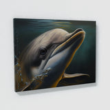 Dolphin Realistic Face 3 Wall Art