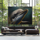 Dolphin Realistic Face 3 Wall Art