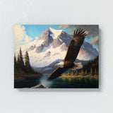 Eagle Bald Flying Mountains 13 Wall Art