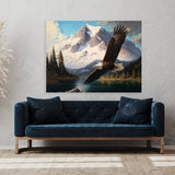 Eagle Bald Flying Mountains 13 Wall Art