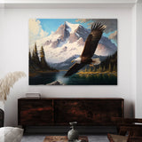 Eagle Bald Flying Mountains 13 Wall Art