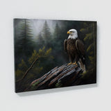 Eagle Bald Forest Scene 17 Wall Art