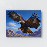 Eagle Golden Blue Sky 3 Wall Art