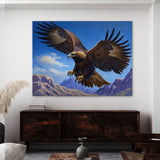 Eagle Golden Blue Sky 3 Wall Art