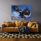 Eagle Golden Blue Sky 3 Wall Art