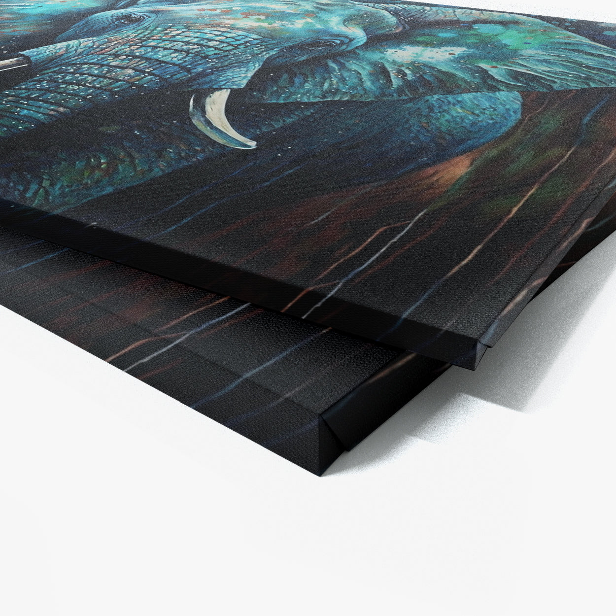 Elephant Colorful Background 9 Wall Art