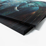 Elephant Colorful Background 9 Wall Art