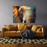 Elephant Realistic Colorful 1 Wall Art