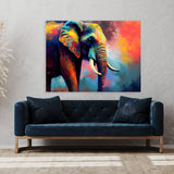 Elephant Vibrant 7 Wall Art