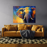 Elephant Vibrant Atmospheric 13 Wall Art