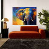 Elephant Vibrant Atmospheric 13 Wall Art